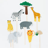 Caketopper Safari-Party 8 Stk.