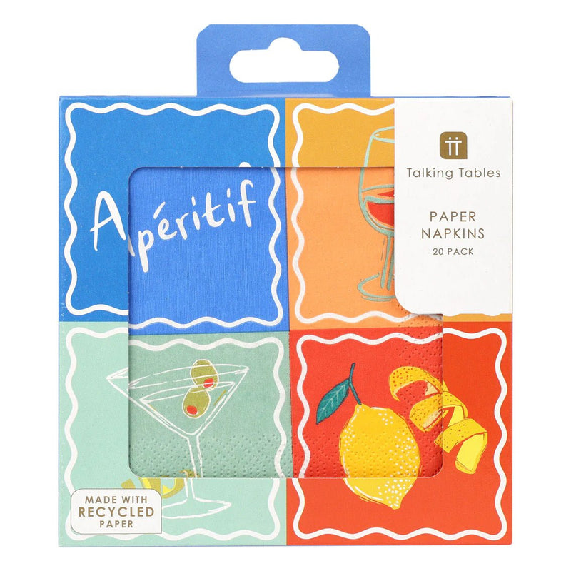 Cocktail-Servietten "Apéritif" 20 Stk.