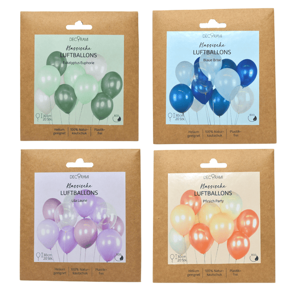 DECORAMI Eigenmarke Trendfarben Luftballon-Set