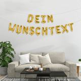 Dein Ballon-Wunschtext Gold - DECORAMI 