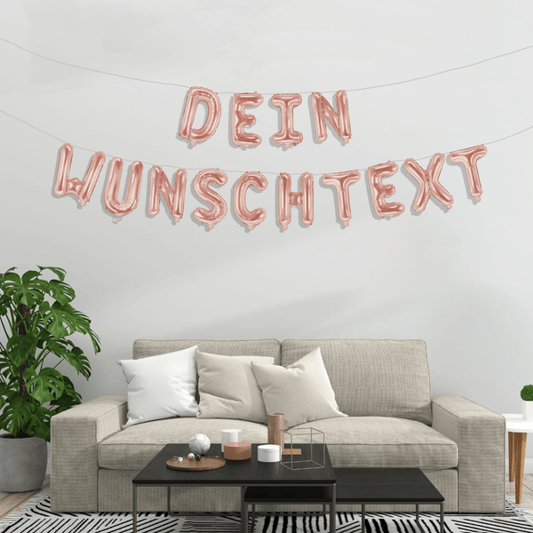 Dein Ballon-Wunschtext Roségold - DECORAMI 