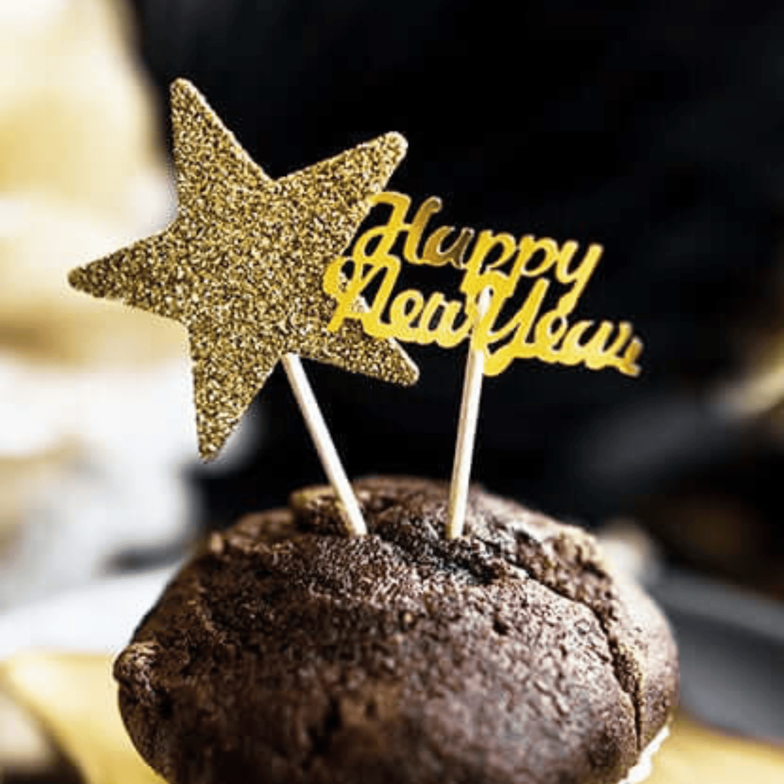 Deko Sterne Glitzer-Gold online shoppen
