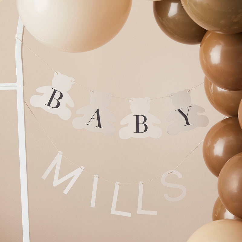 DIY Babyname Girlande