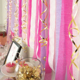 DIY-Partyvorhang Rosa-Lila-Weiß