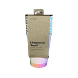 Eco-Pappbecher Pastell 8 Stk.