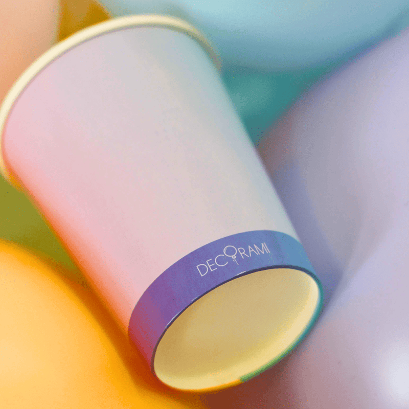 Eco-Pappbecher Pastell 8 Stk.