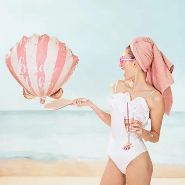 Folienballon "bride to be" Muschel
