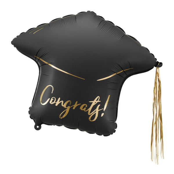 Folienballon "Congrats" Abschlusshut