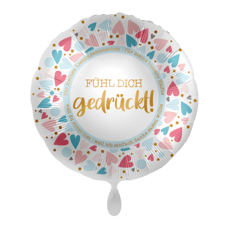 Folienballon "FÜHL DICH gedrückt"