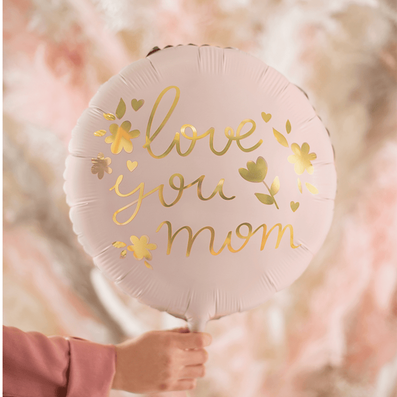 Folienballon "love you mom"