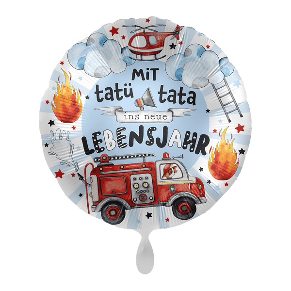 Folienballon "Mit tatü tata ins neue Lebensjahr"
