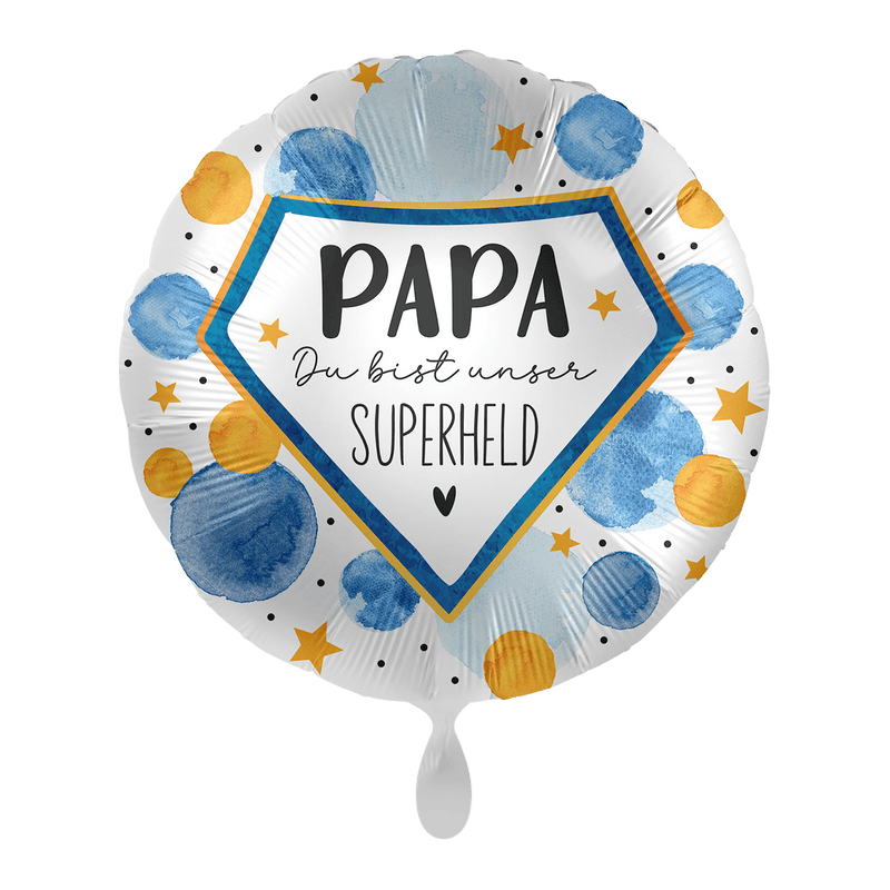 Folienballon "Papa Du bist unser Superheld"