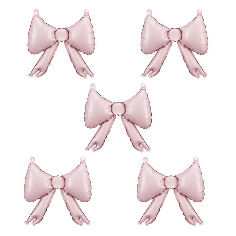 Folienballon Schleifchen Rosa 5 Stk.