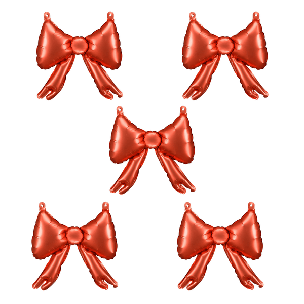 Folienballon Schleifchen Rot 5 Stk.