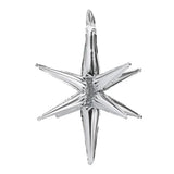 Folienballon Stern 3D 105cm Silber