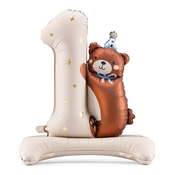 Folienballon Teddy Erster Geburtstag