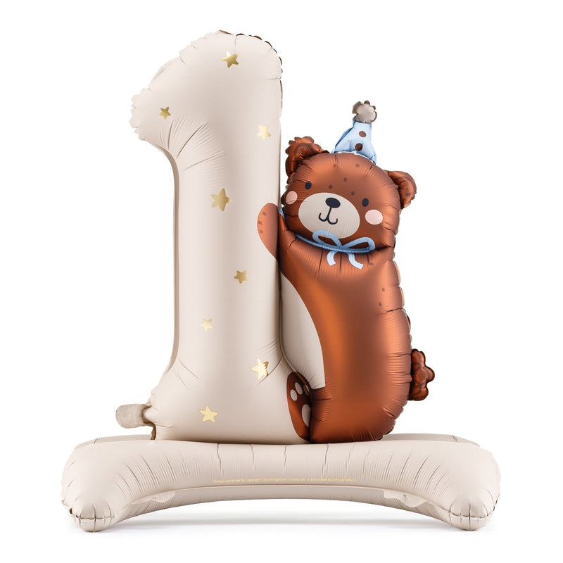 Folienballon Teddy Erster Geburtstag