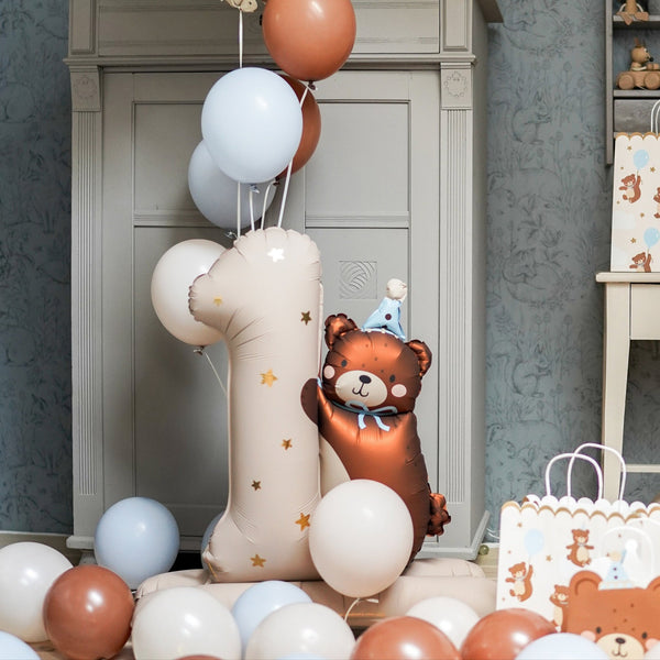 Folienballon Teddy Erster Geburtstag