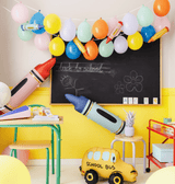 Folienballon XXL Buntstift Blau