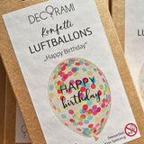 Konfetti Ballons Happy Birthday DECORAMI