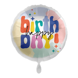 Heliumballon-Geschenk "Happy Birthday" Bunt