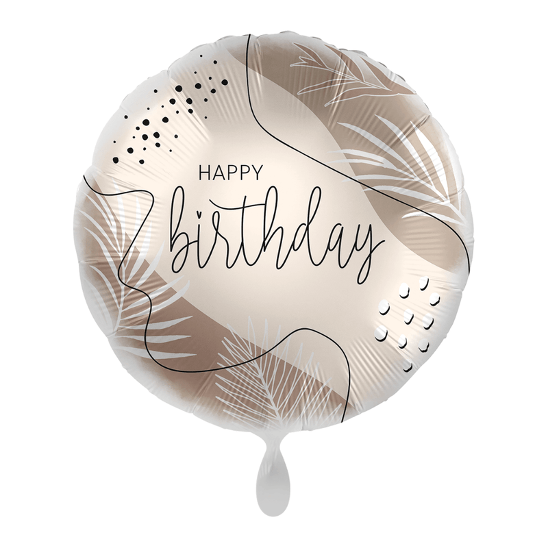 Geburtstagsballon "Happy Birthday" Chic Boho