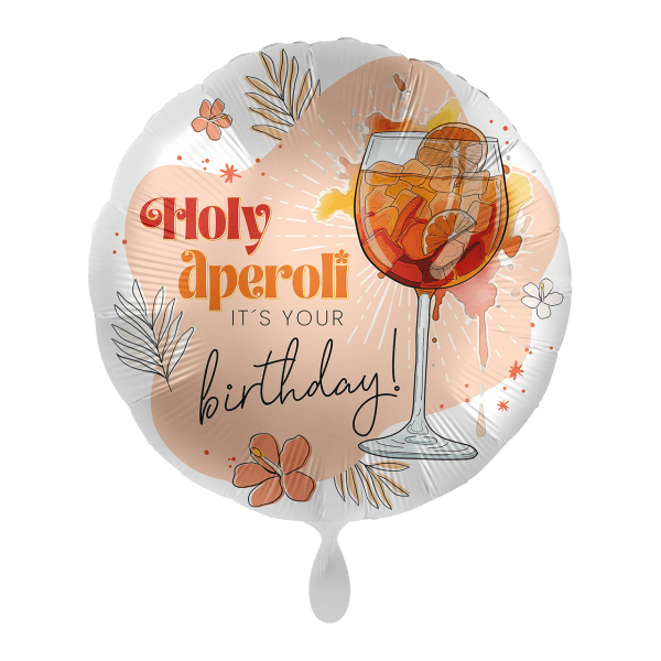 Geburtstagsballon "Holy aperoli - it´s your birthday"