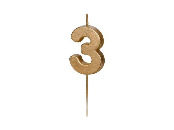 Geburtstagskerze Elegant "3"