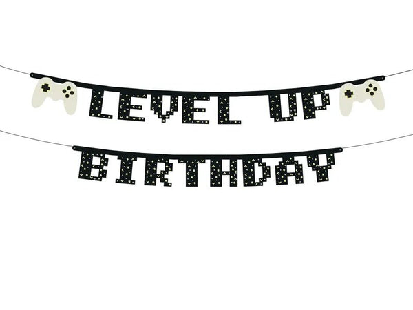 Girlande "Level Up Birthday"
