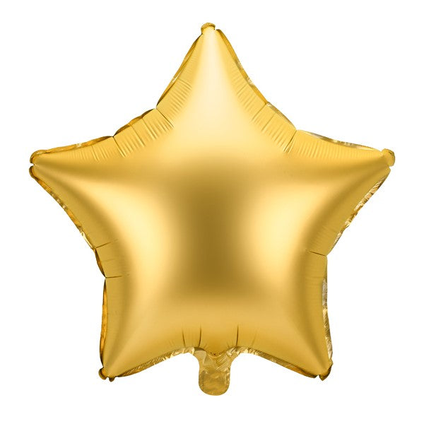 Stern-Folienballon Gold Satin