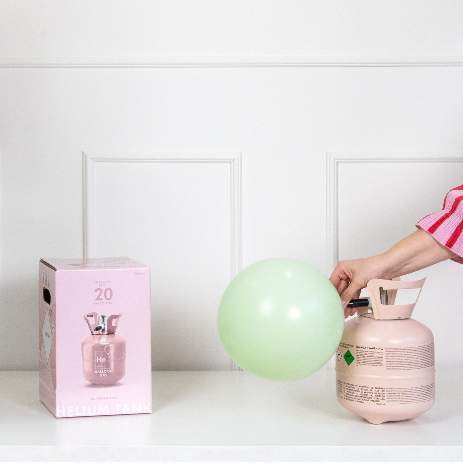heliumflasche aufbewahren Helium - Ballongas-Einwegflasche 0,14m³