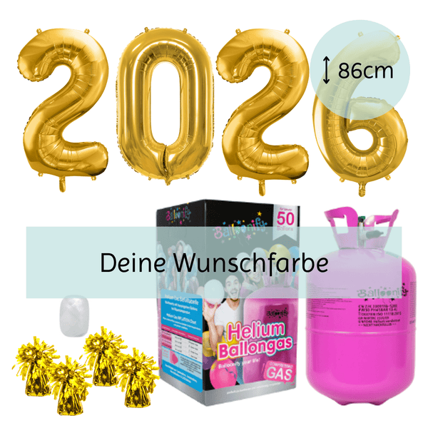Helium-Set Silvester XXL "2026"