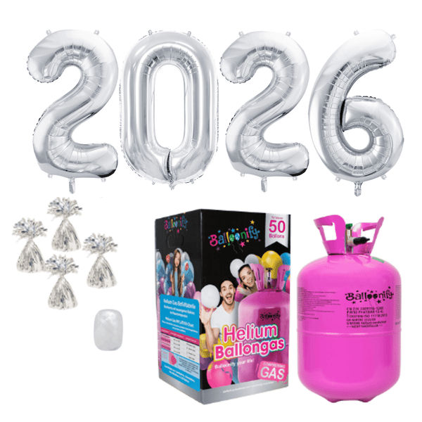 Helium-Set Silvester XXL "2026"