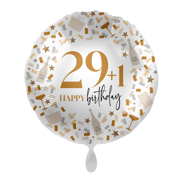 Heliumballon-Geschenk "29+1 Happy birthday!"