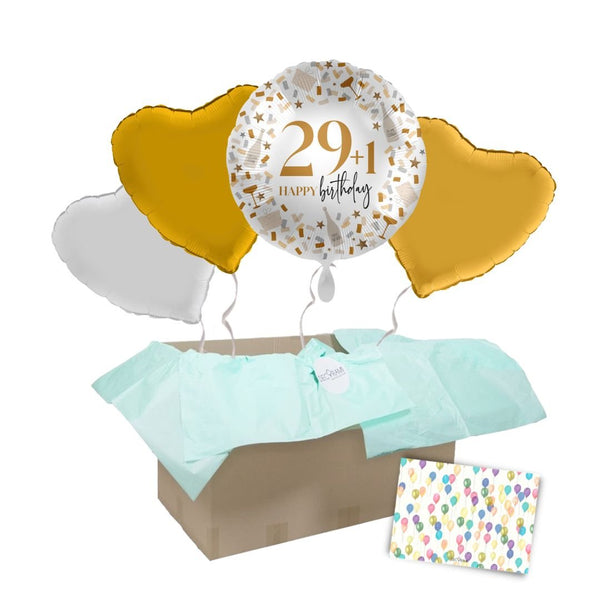 Heliumballon-Geschenk "29+1 Happy birthday!"