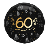 Heliumballon-Geschenk "60" Happy Birthday Sparkling