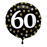 Heliumballon-Geschenk "60" Happy Birthday Sparkling