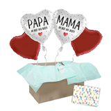 Heliumballon-Geschenk beste Mama & bester Papa