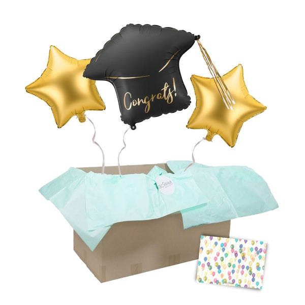 Heliumballon-Geschenk "Congrats" Abschlusshut