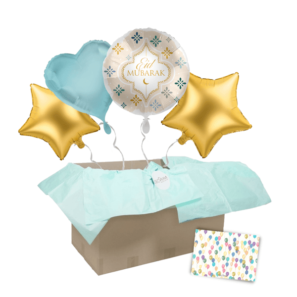 Heliumballon-Geschenk "Eid Mubarak" Elegant