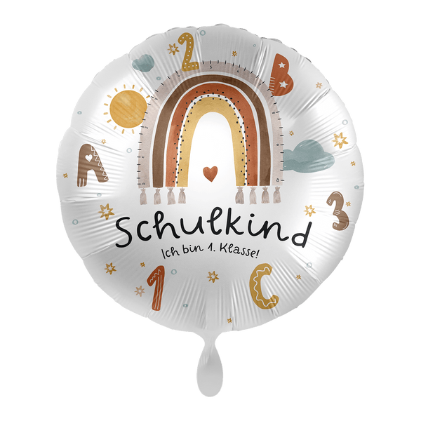 Heliumballon-Geschenk Einschulung "Schulkind - Ich bin 1. Klasse!"