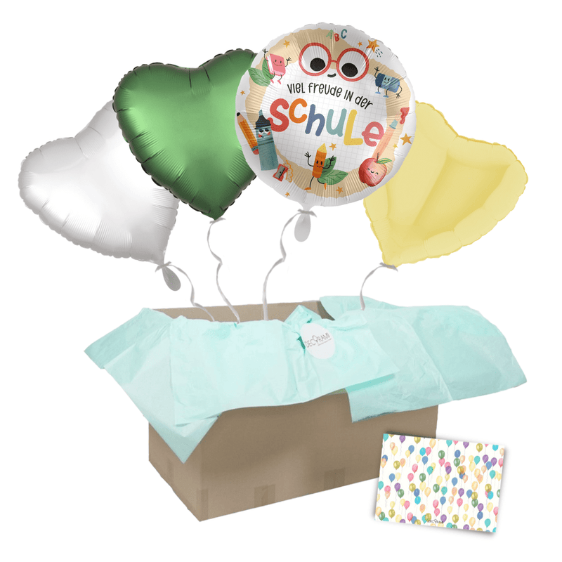 Heliumballon-Geschenk Einschulung "Viel Freude in der Schule"