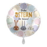 Heliumballon-Geschenk "Frohe Ostern ihr Hasen"