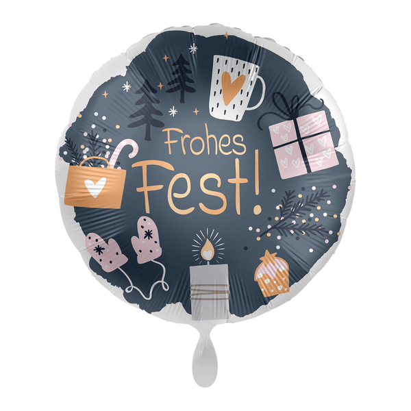 Heliumballon-Geschenk "Frohes Fest!"