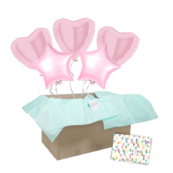 Heliumballon-Geschenk Girl Sterne & Herzen