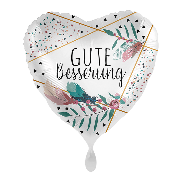 Heliumballon-Geschenk "Gute Besserung" Boho