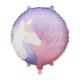 Heliumballon-Geschenk "Happy Birthday" Einhorn Herzen