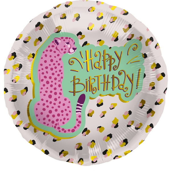 Heliumballon-Geschenk "Happy Birthday" Gepard