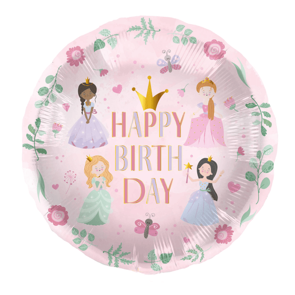 Heliumballon-Geschenk "Happy Birthday" Prinzessin