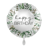 Heliumballon-Geschenk "Happy Birthday" Silver XXL Set Deluxe